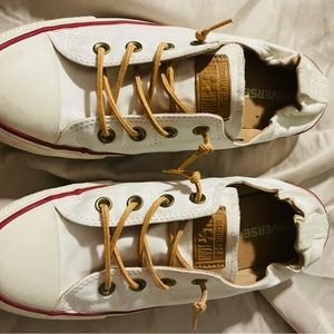 Women’s white chucks